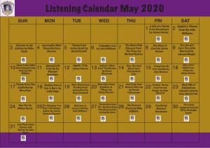 Film Theme Music Calendar for May 2020