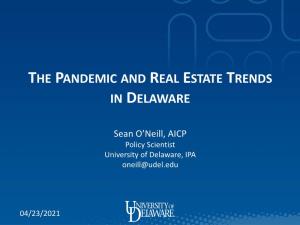 The Pandemic and Real Estate Trends in Delaware
