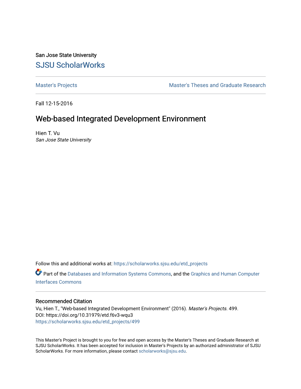 Web-Based Integrated Development Environment