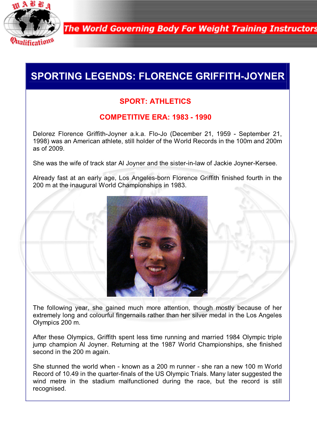 Florence Griffith-Joyner