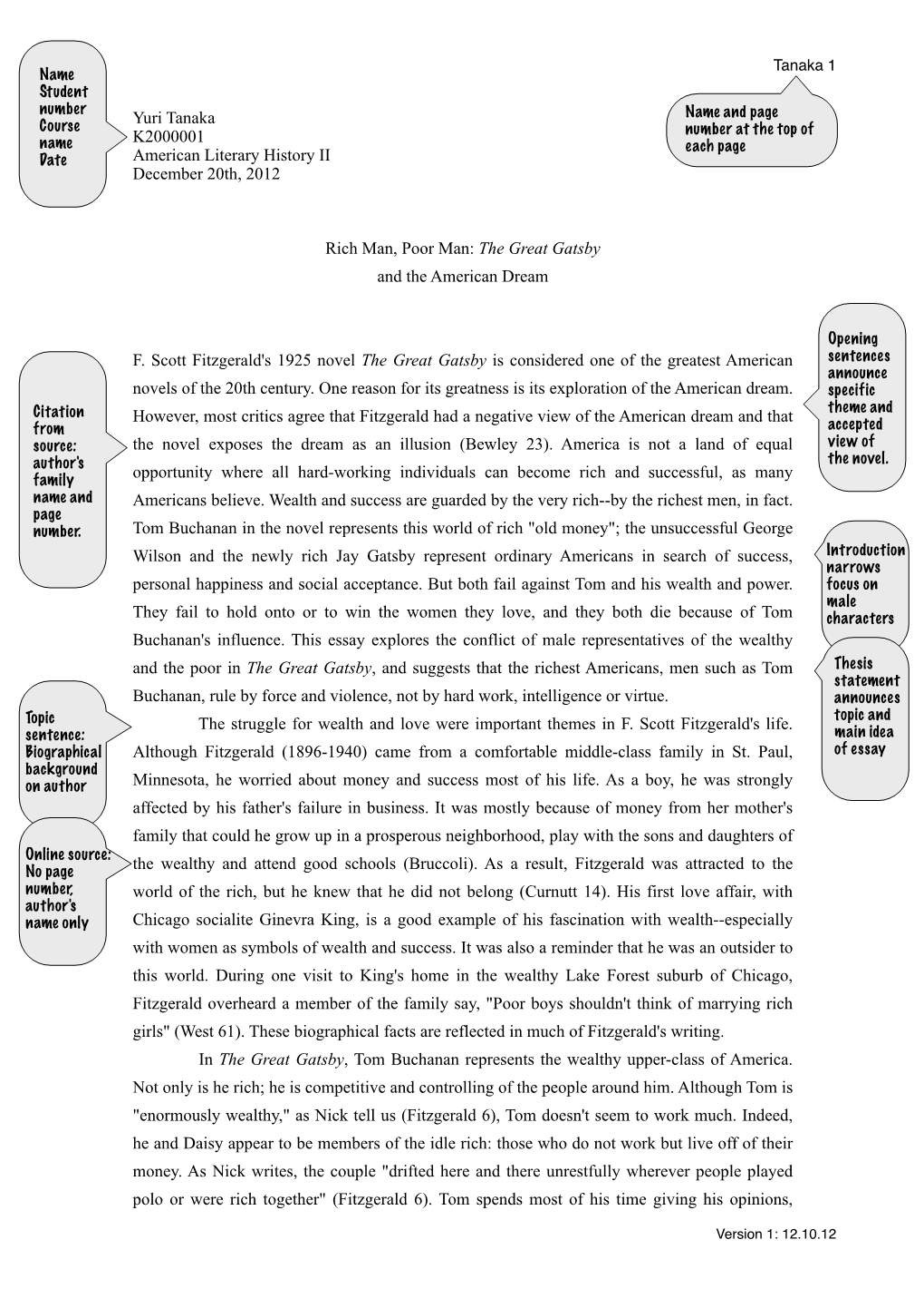 Literary Essay (USLH-Fiction)