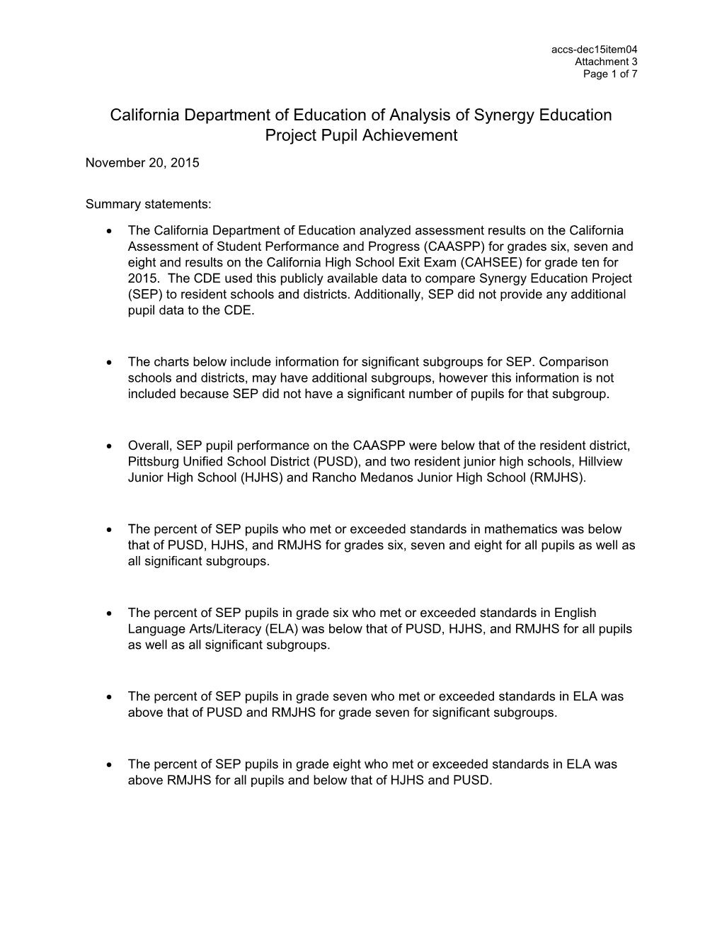 December 2015 ACCS Agenda Item 04 Attachment 3 - Advisory Commission on Charter Schools