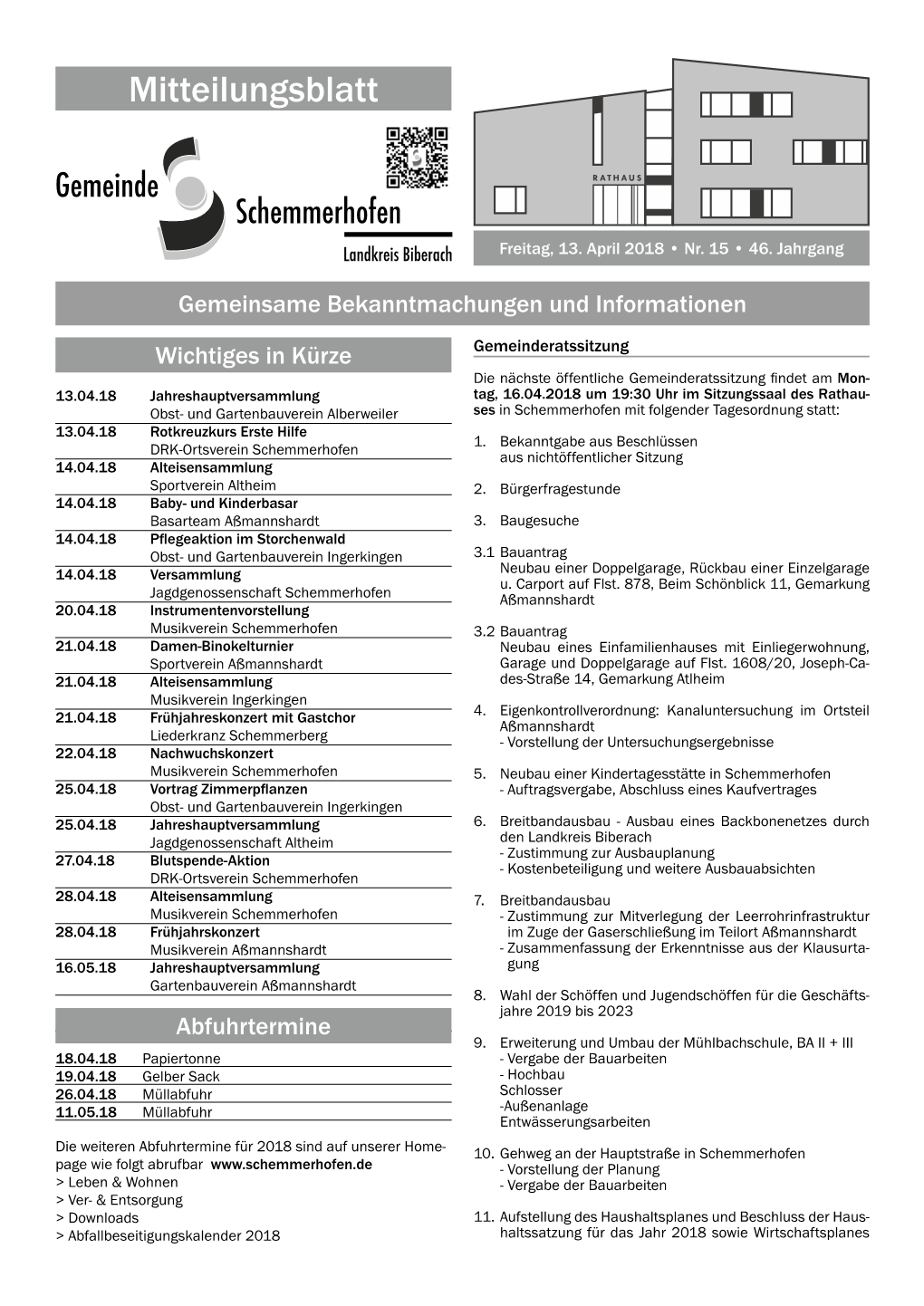 Mitteilungsblatt