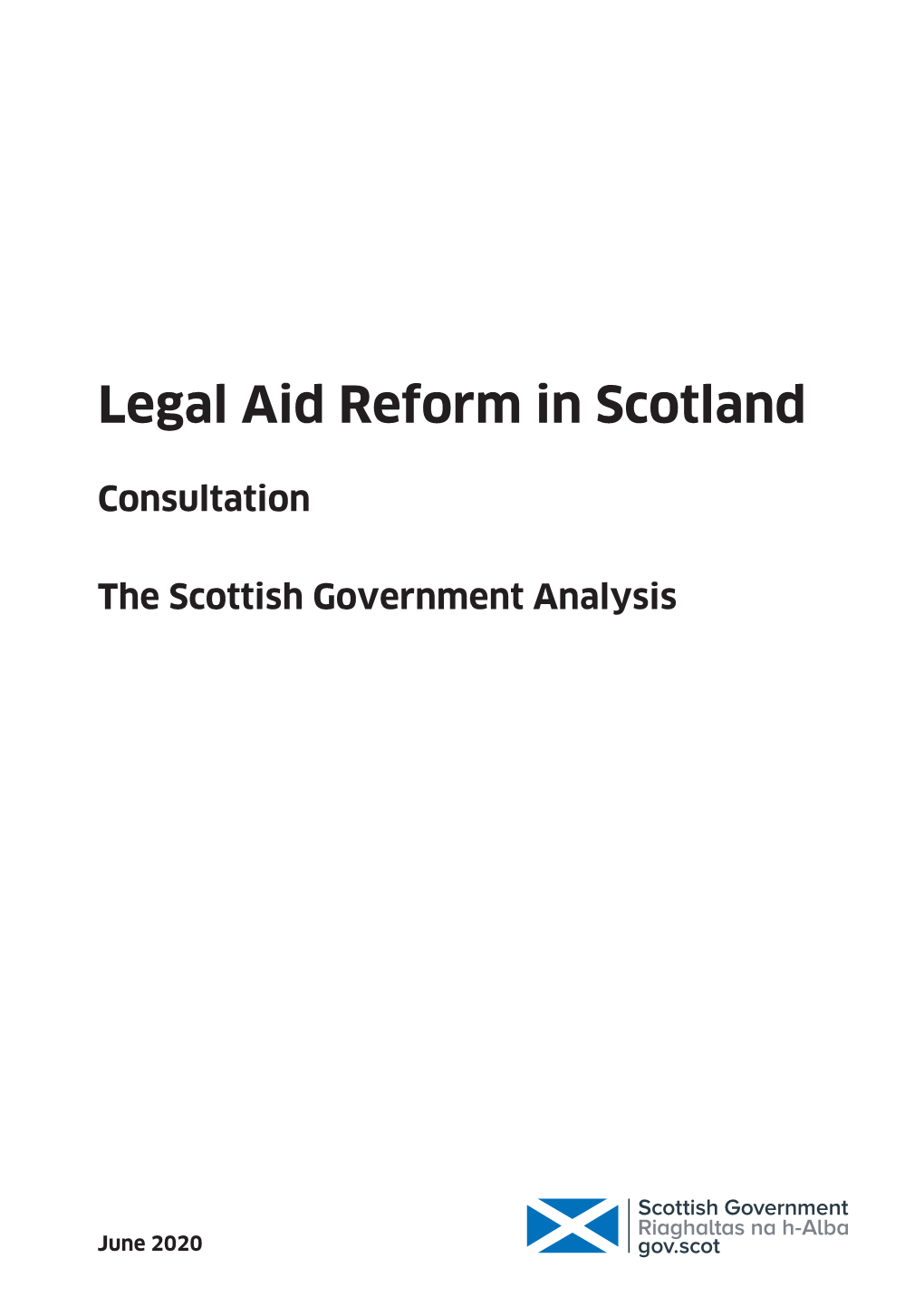 Legal Aid Reform in Scotland