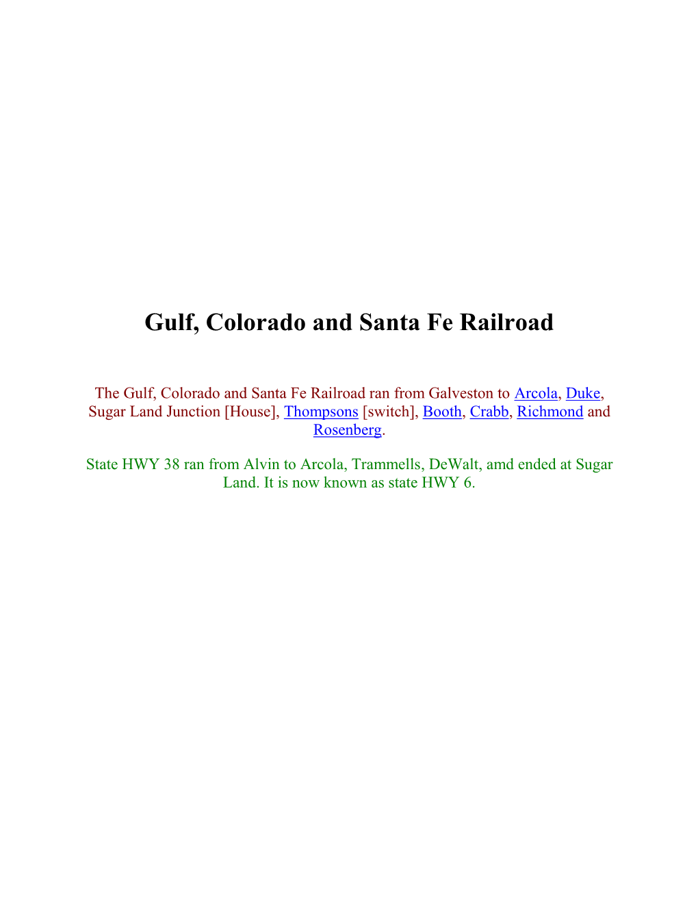 Gulf, Colorado and Santa Fe Railroad