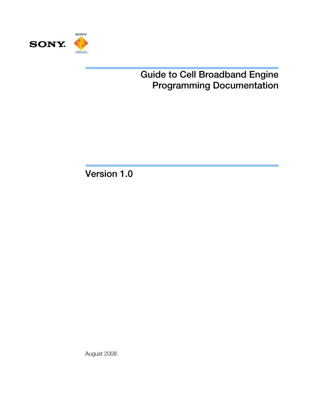 Guide to Cell Broadband Engine Programming Documentation