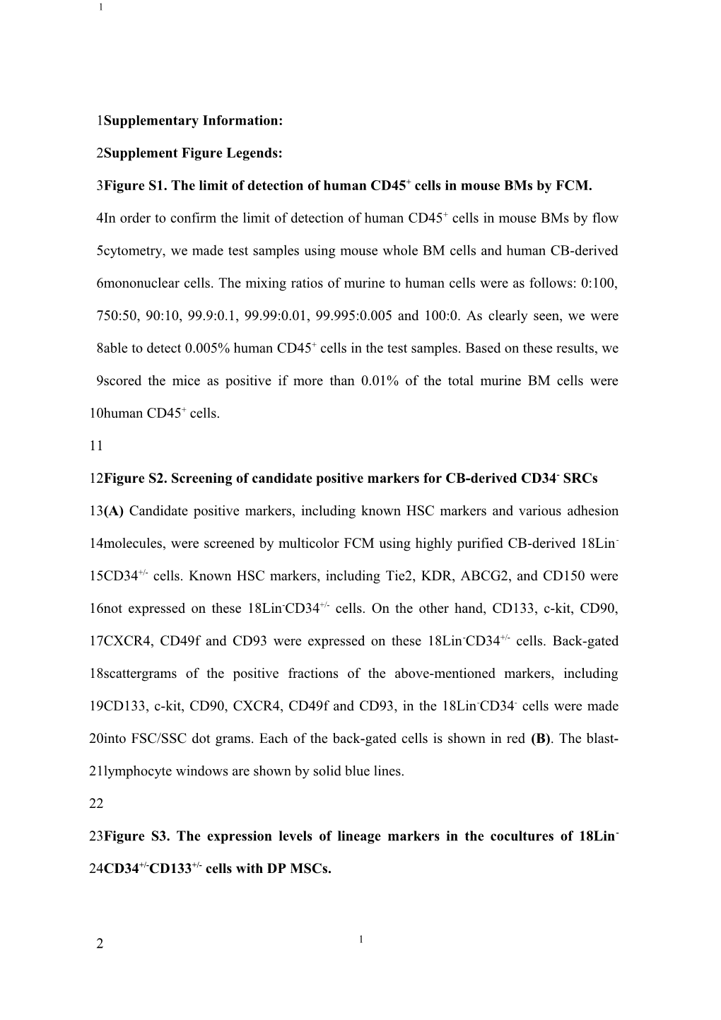 Evidence for SCID-Repopulating Cell Activity of CD34-Negative Cells by Intra-Bone Marrow