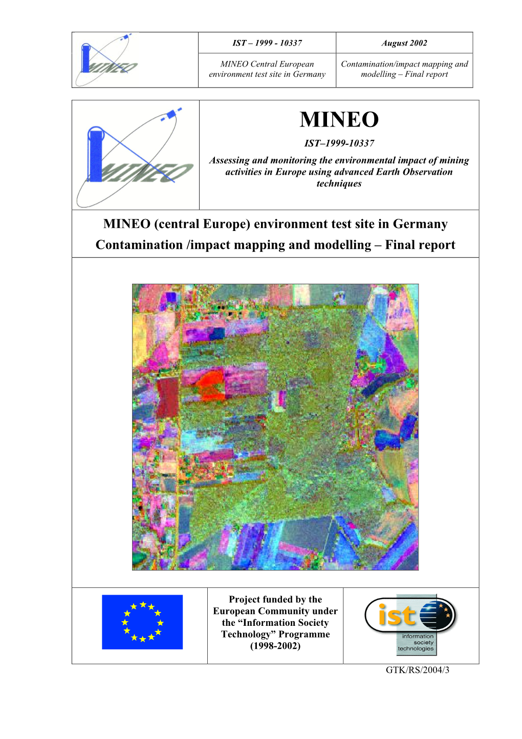 Environment Test Site in Germany Contamination /Impact Mapping and Modelling – Final Report