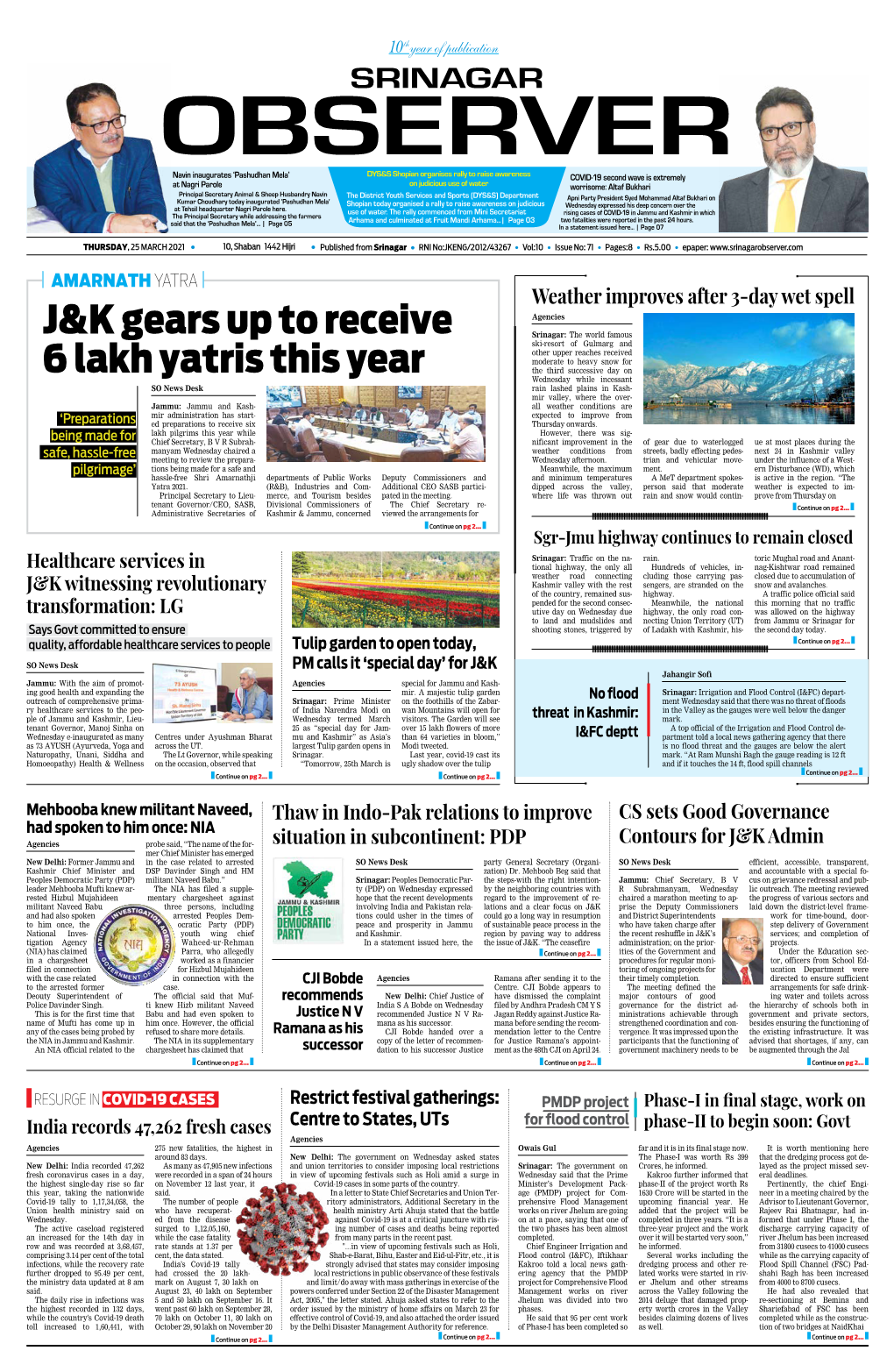 J&K Gears up to Receive 6 Lakh Yatris This Year