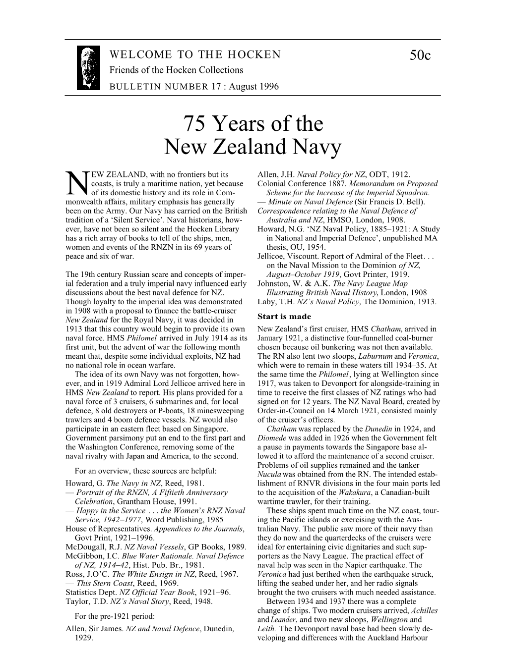 75 Years of the New Zealand Navy
