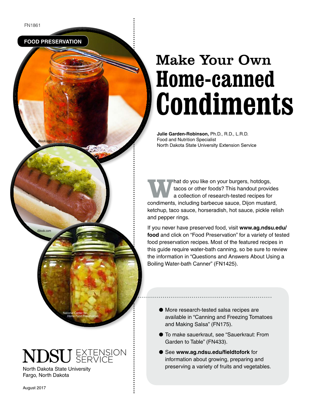 Make Your Own Home-Canned Condiments (FN1861)