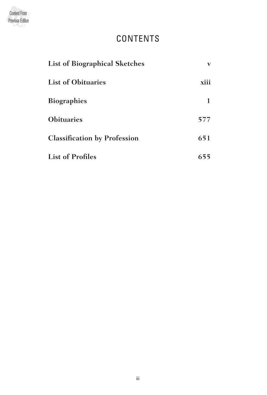 CBY 2019.Indd Iii 10/15/2019 4:34:12 PM CBY 2019.Indd Iv 10/15/2019 4:34:12 PM LIST of BIOGRAPHICAL SKETCHES