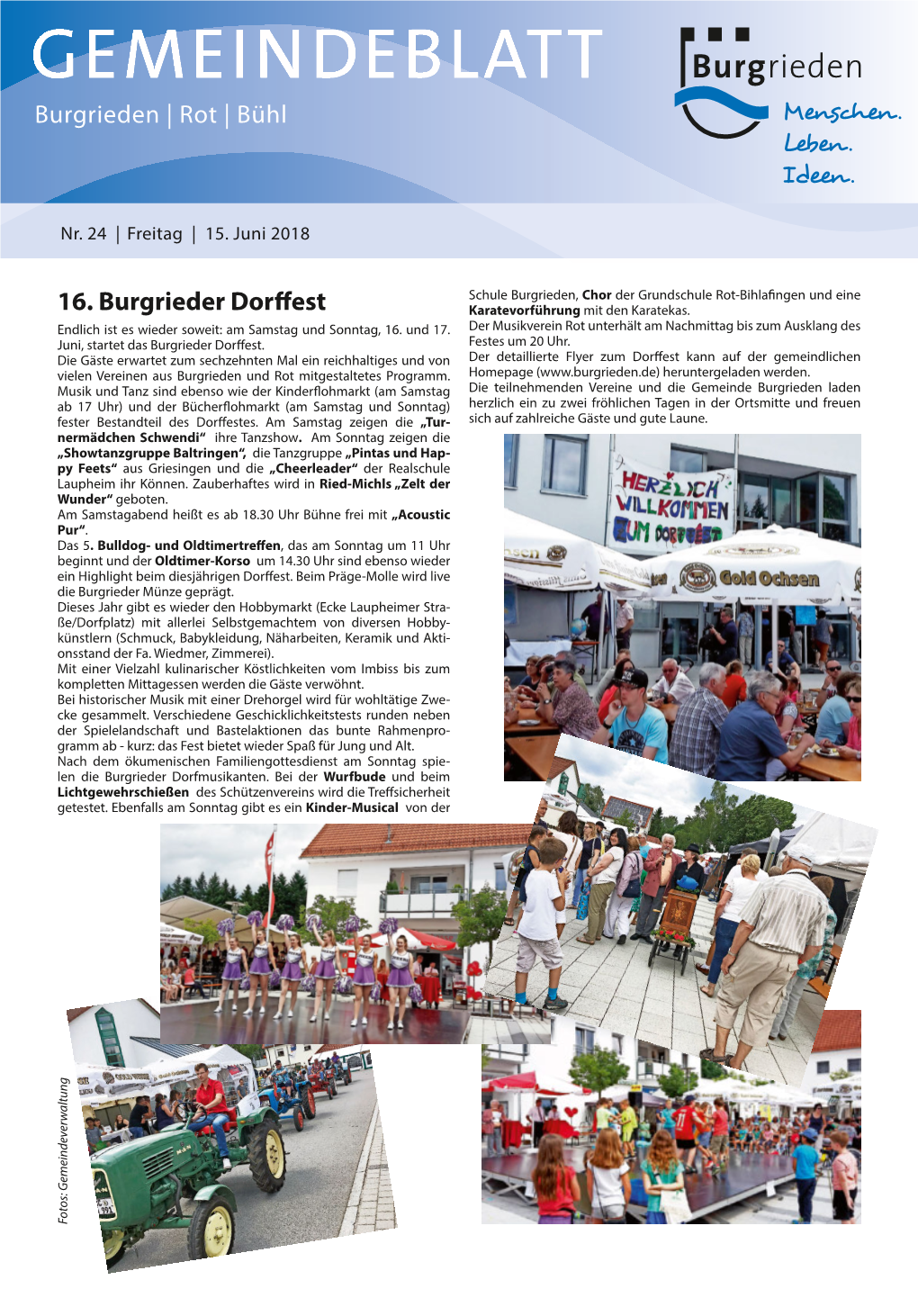 16. Burgrieder Dorffest