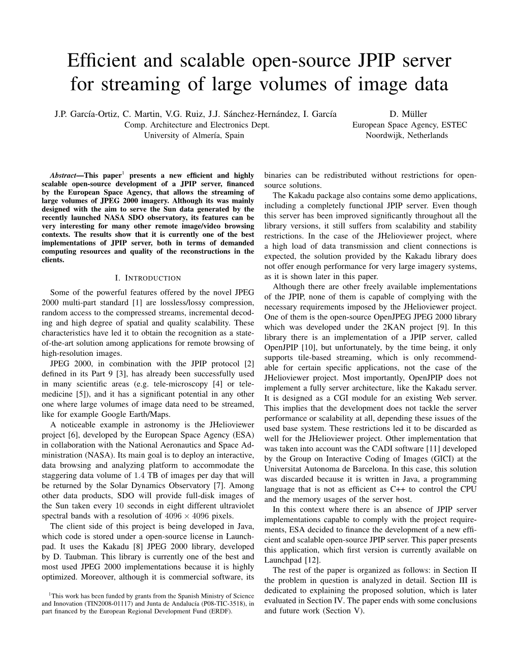 Efficient and Scalable Open-Source JPIP Server for Streaming of Large