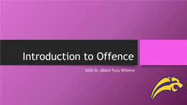 Introduction to Offence