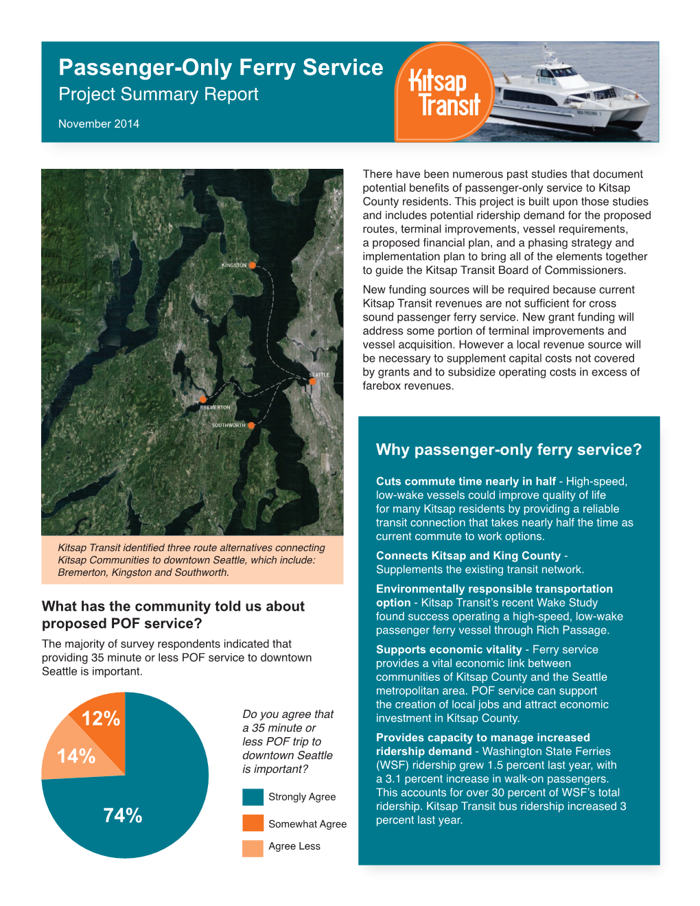 Passenger-Only Ferry Service Project Summary Report