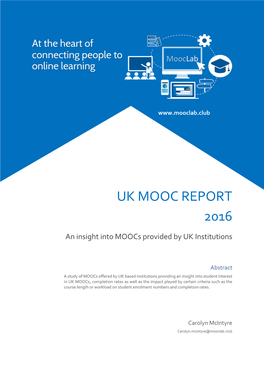 Uk Mooc Report 2016