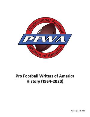 PFWA Record Book.Indd