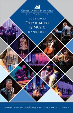 CNU: Music Handbook 2021-22