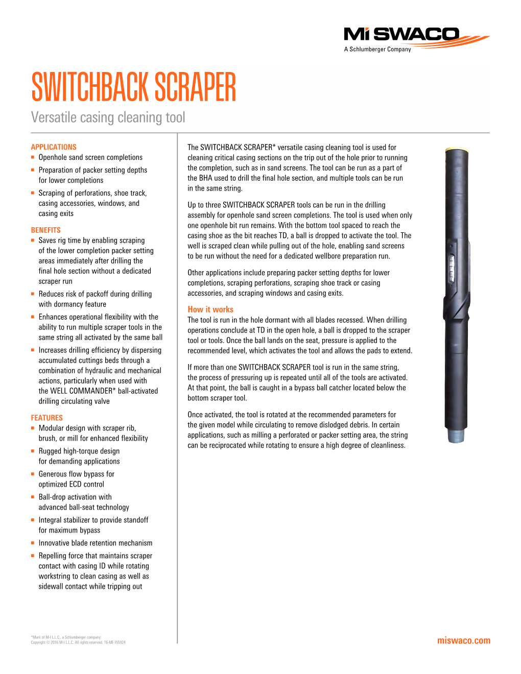 SWITCHBACK SCRAPER Versatile Casing Cleaning Tool