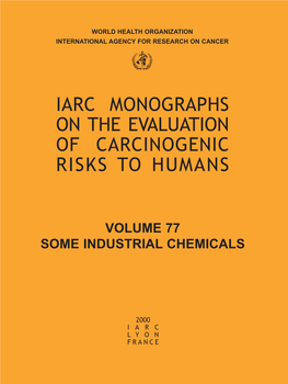 Iarc Monographs on the Evaluation of Carcinogenic Risks to Humans