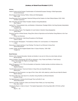 Journal of Song-Yuan Studies 42 (2012)