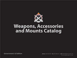 Weapons, Accessories and Mounts Catalog