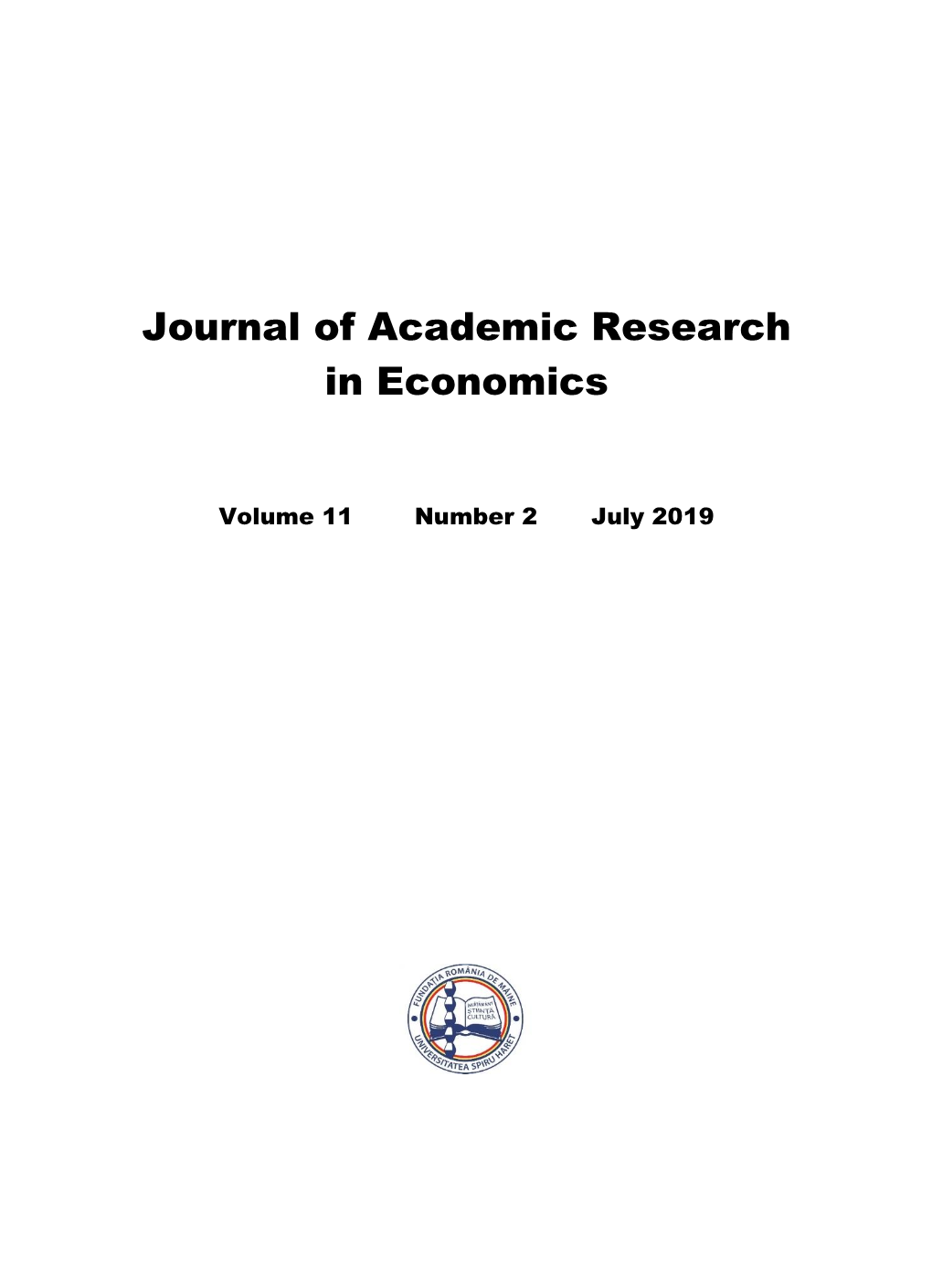 Journal of Academic Research in Economics