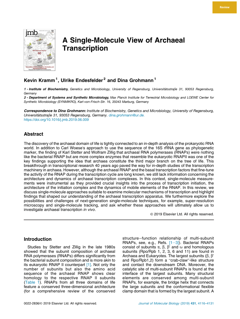 A Single-Molecule View of Archaeal Transcription