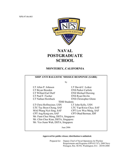 Naval Postgraduate School