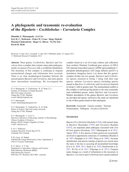 Cochliobolus - Curvularia Complex