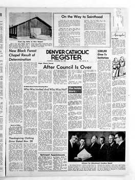 Denver Catholic Register Thursday, Nov
