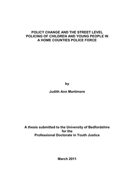 An Attitudinal Study of Police Officers and Police Community Support