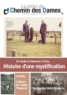 La Lettre Du Chemin Des Dames Revue Éditée Par Le Département De L’Aisne / Été 2012 25