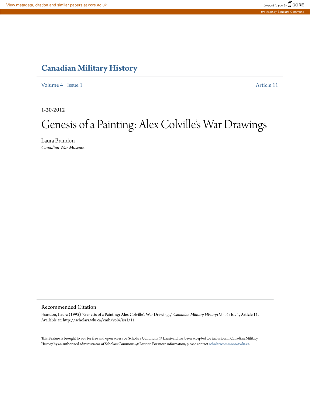 Genesis of a Painting: Alex Colvilleâ•Žs War Drawings