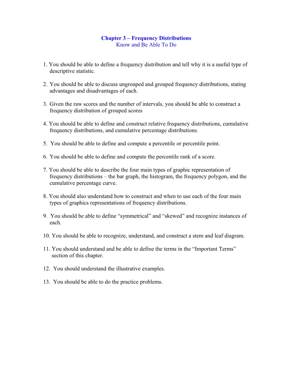 Chapter 3 Frequency Distribution