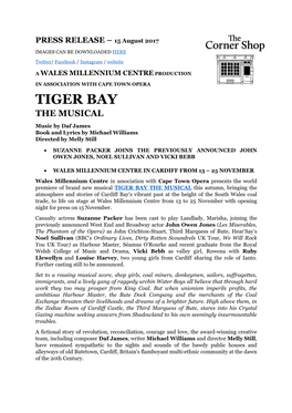 TIGER BAY the MUSICAL Music by Daf James Book and Lyrics by Michael Williams Directed by Melly Still