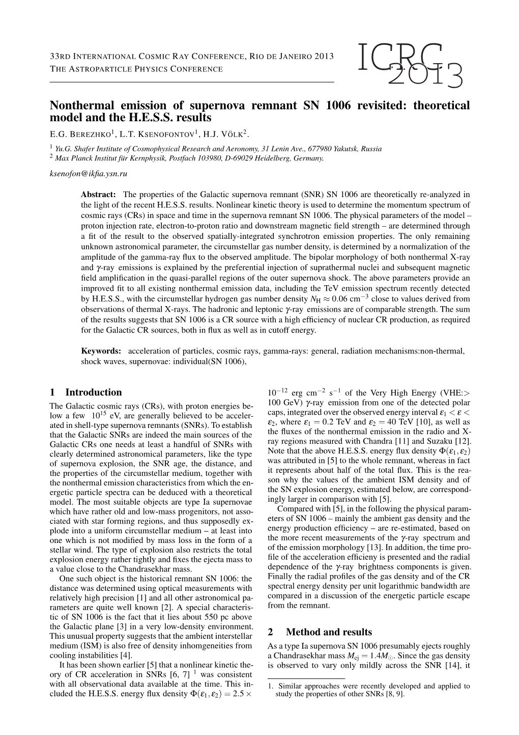 Nonthermal Emission of Supernova Remnant SN 1006 Revisited: Theoretical Model and the H.E.S.S. Results