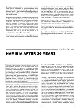 Namibia After 26 Years