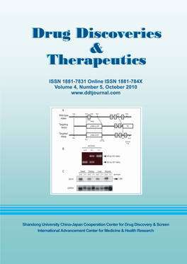 Drug Discoveries & Therapeutics Drug Discoveries & Therapeutics