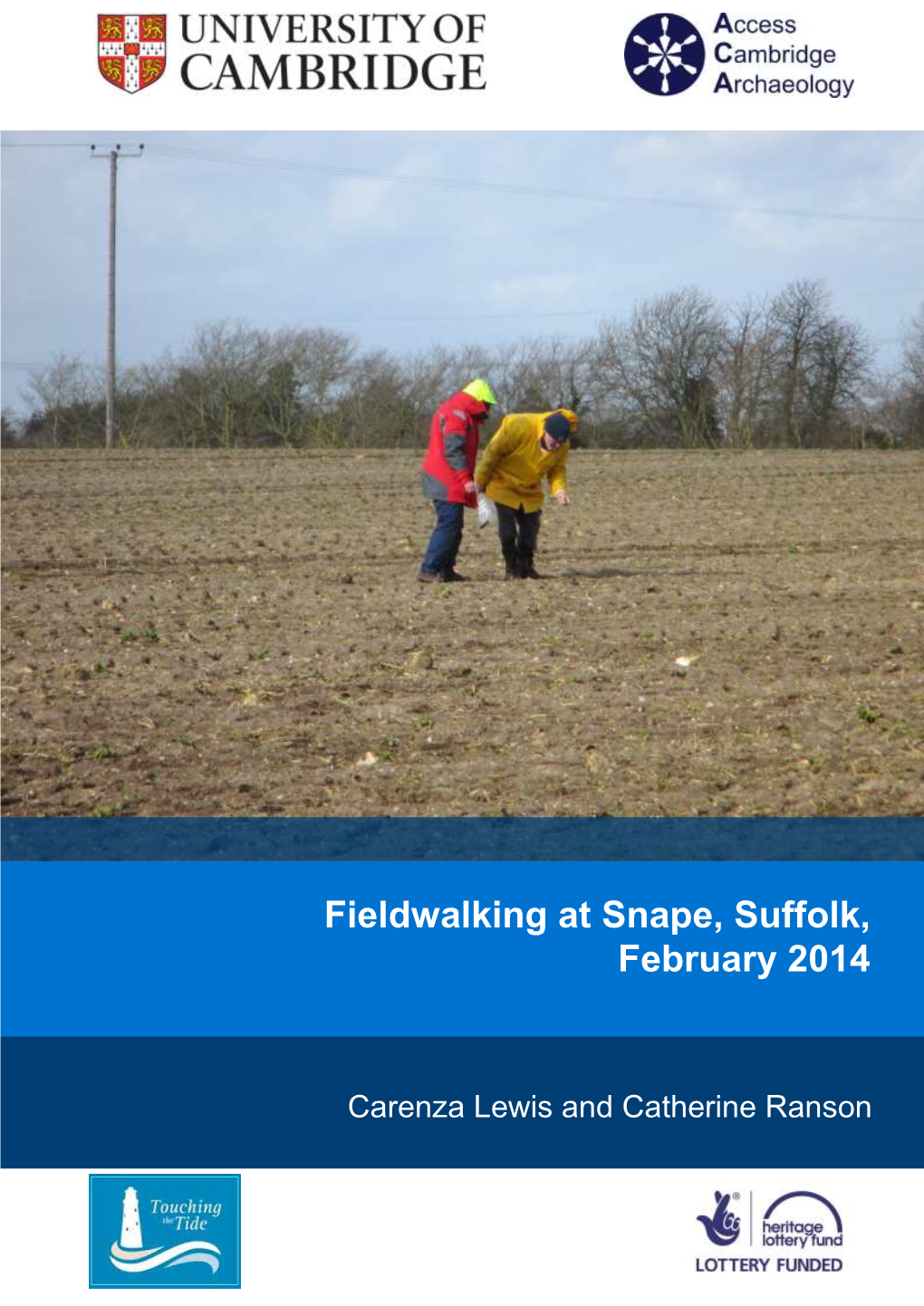 Fieldwalking at Snape, Suffolk, February 2014