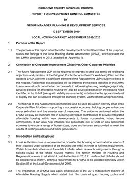 Local Housing Market Assessment 2019/2020