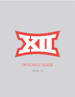 Officials' Guide Iowa State University