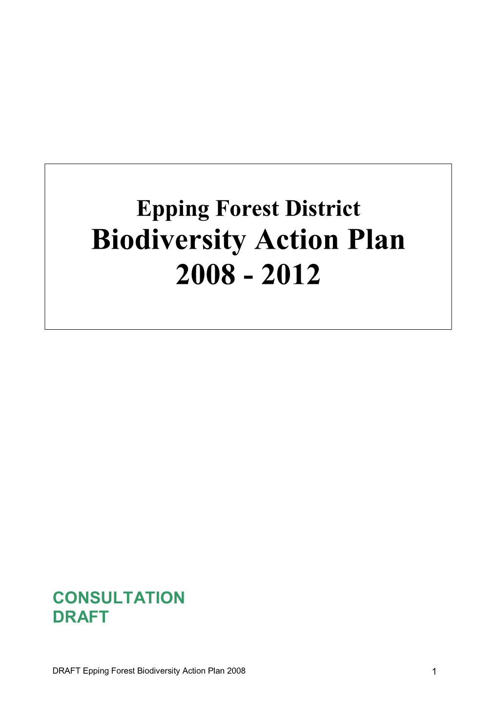 Biodiversity Action Plan