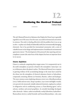 Monitoring the Montreal Protocol – Duncan Brack