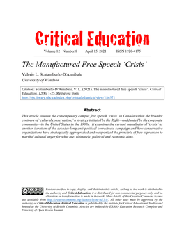 The Manufactured Free Speech 'Crisis'