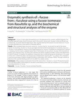 Enzymatic Synthesis of L-Fucose from L-Fuculose Using a Fucose Isomerase