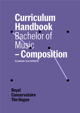 Curriculum Handbook Bmus Composition