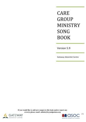 Care Group Ministry Song Book