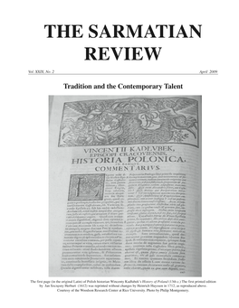 The Sarmatian Review